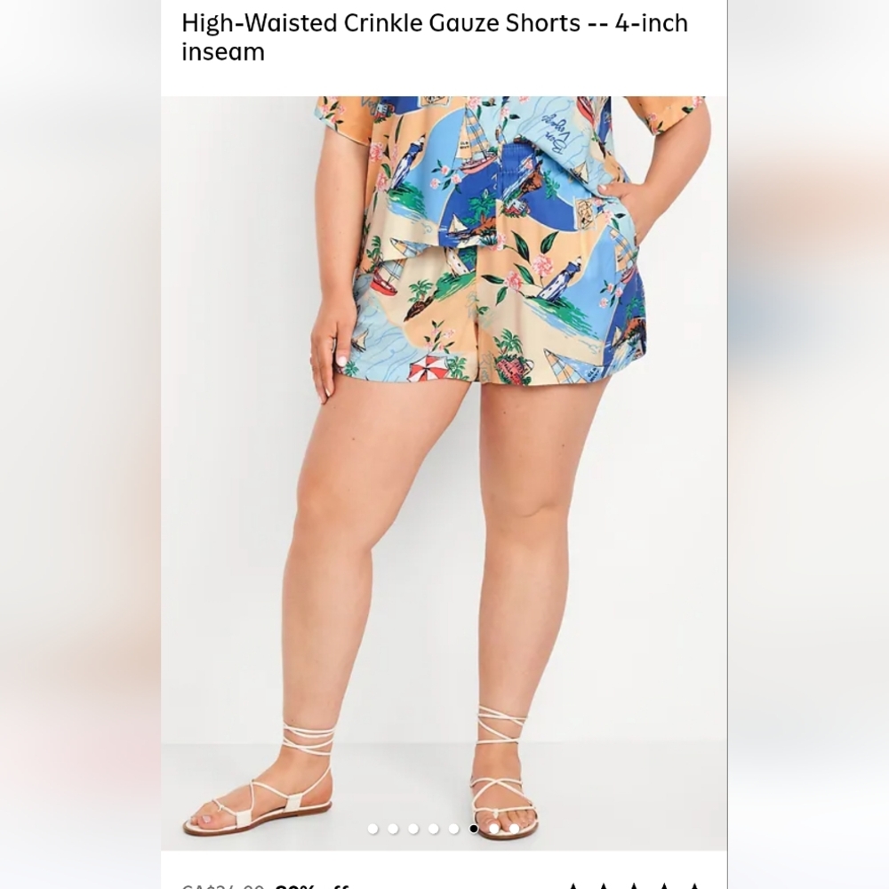 Old Navy High-Waisted Floral Print Shorts